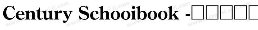 Century Schooibook 字体转换